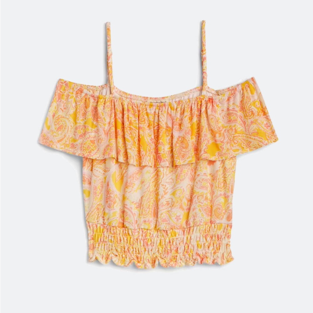 Off Shoulder Mesh Tank top